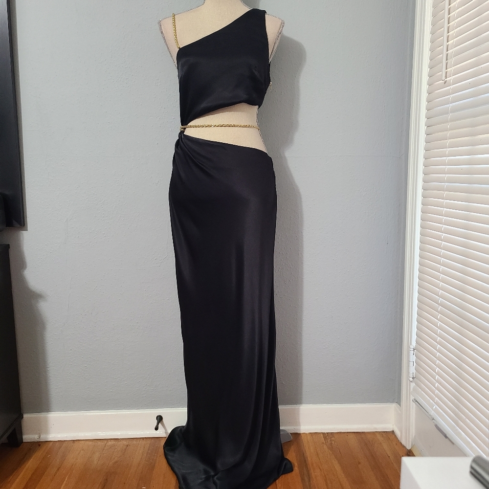 Meshki Clementine Chain Maxi Dress NWT Size Small